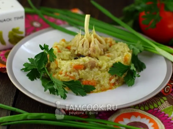 Фото готового блюда: Плов в мультиварке-скороварке