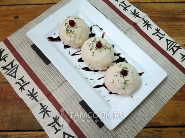 Фото готового блюда: Рисовые шарики (гарнирные)