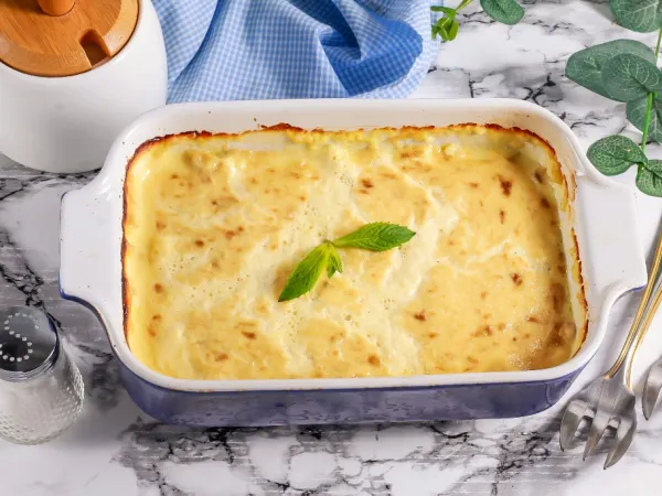 Фото блюда: Творожная запеканка без яиц и манки