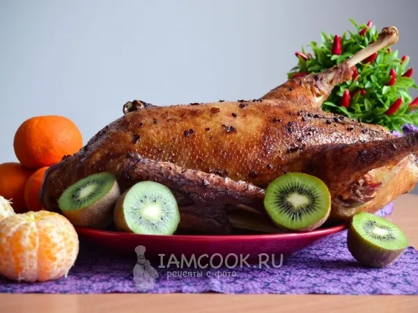 Фото готового блюда: Фаршированный гусь