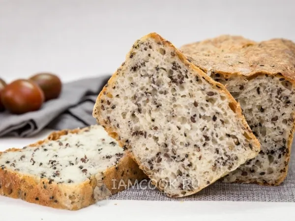 Фото готового блюда: Пшеничный хлеб без замеса