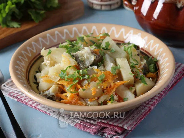 Фото блюда: Треска в горшочках в духовке