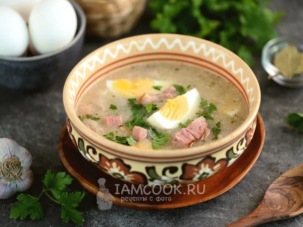 Фото готового блюда: Журек (польский суп)