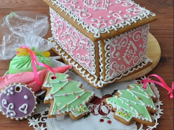 Фото готового блюда: Цветная глазурь для печенья