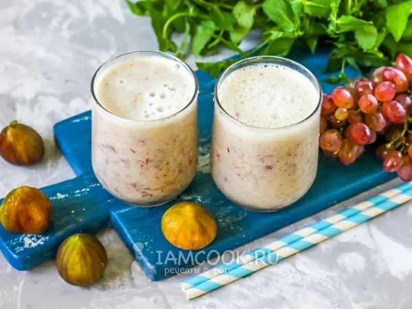 Фото блюда: Смузи из инжира и винограда