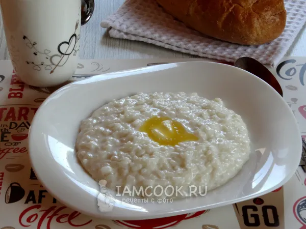 Фото блюда: Рисовая каша на сливках