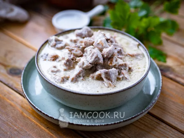 Фото блюда: Бедро индейки в сметане