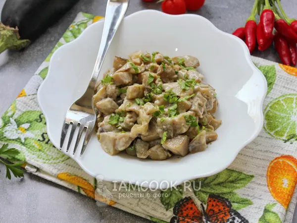 Фото блюда: Баклажаны в сливочном соусе