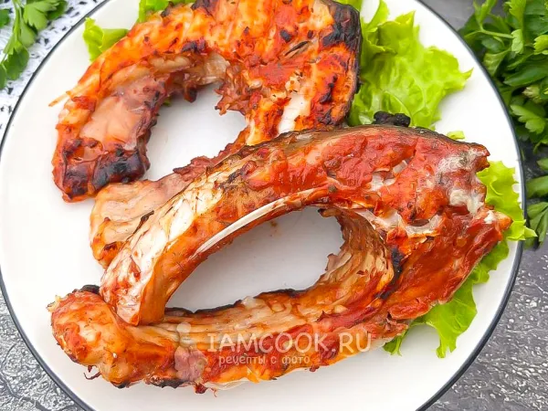 Фото блюда: Стейки карпа на мангале