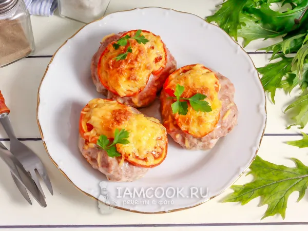 Фото готового блюда: Котлеты по-французски из свинины в духовке