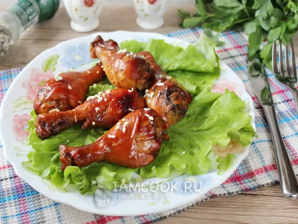 Фото готового блюда: Курица в карамели