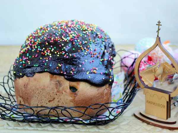 Фото готового блюда: Кулич в хлебопечке