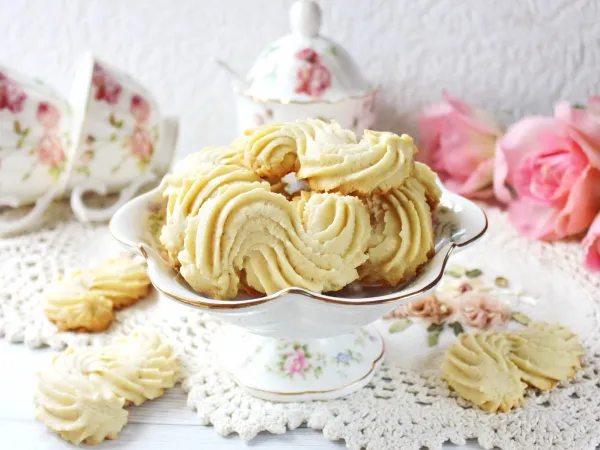 Фото готового блюда: Ванильное печенье (песочное)