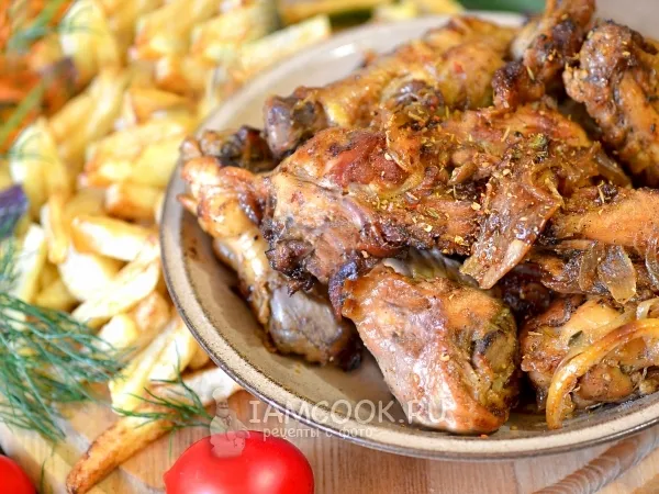 Фото готового блюда: Шашлык на сковороде