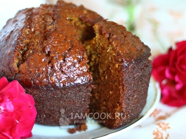 Фото блюда: Постный морковный пирог