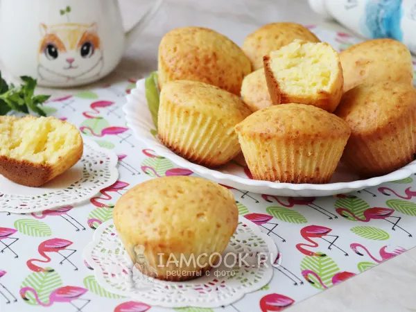 Фото блюда: Маффины на йогурте