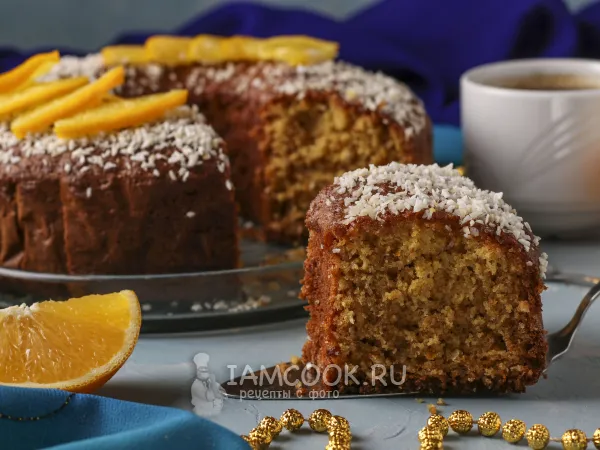 Фото готового блюда: Апельсиново-кокосовый манник