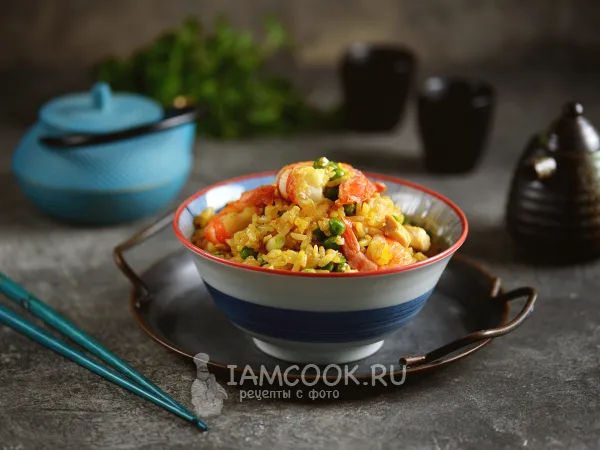 Фото готового блюда: Рис по-кантонски