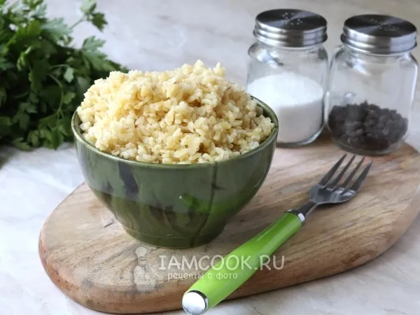 Фото готового блюда: Булгур на гарнир в мультиварке