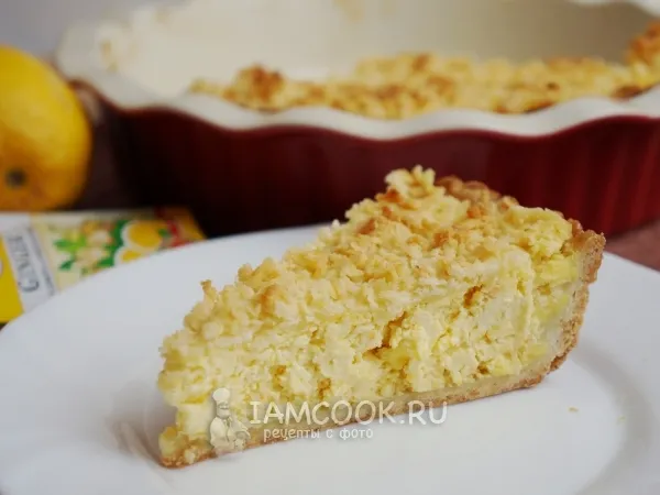 Фото готового блюда: Творожно-апельсиновый пирог