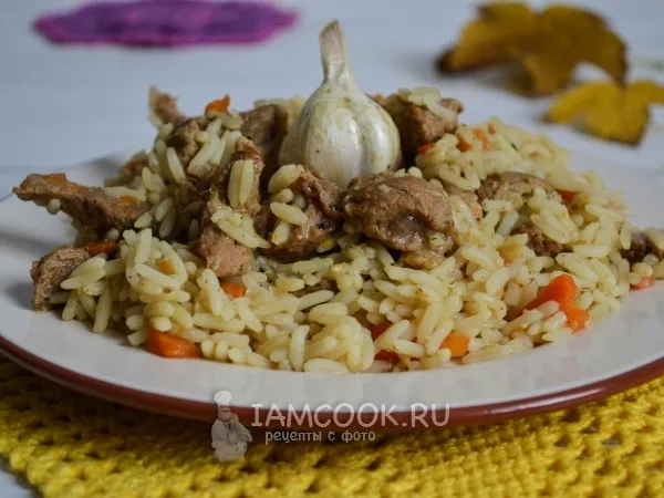 Фото готового блюда: Узбекский плов в мультиварке