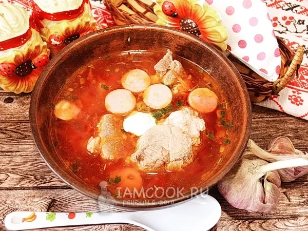 Фото блюда: Львовский борщ в мультиварке