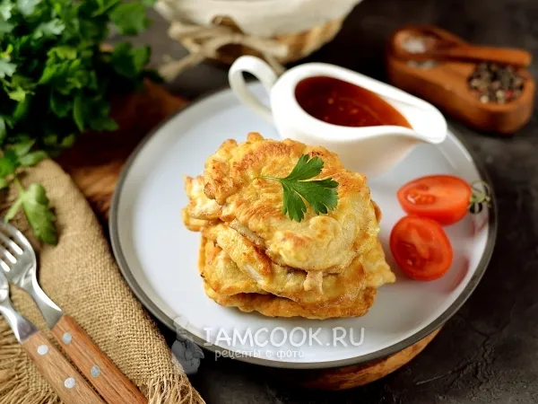 Фото готового блюда: Куриные отбивные в кляре на сковороде