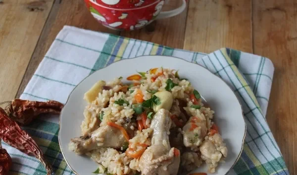 Фото блюда: Узбекский плов с курицей