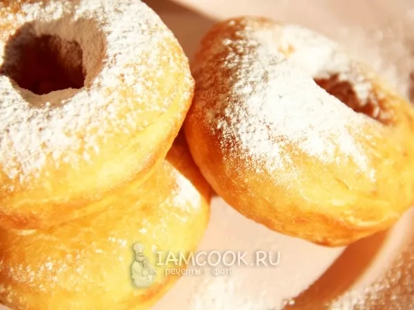 Фото готового блюда: Нежные пышки на сметане