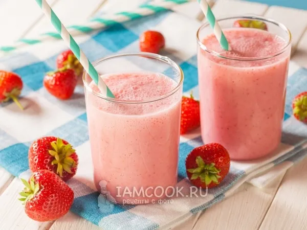 Фото блюда: Клубника с молоком