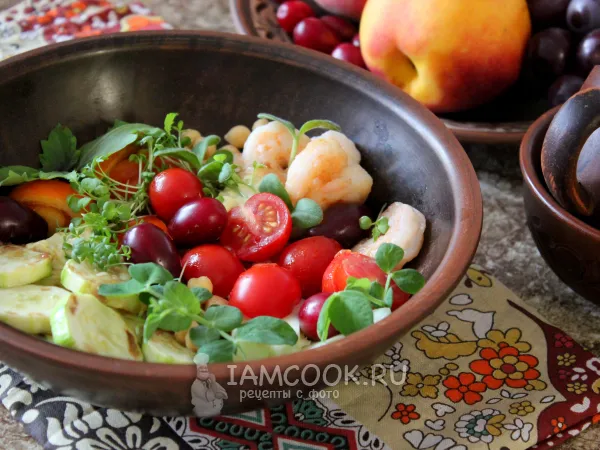 Фото блюда: Поке боул с креветками