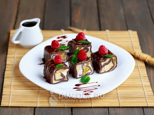 Фото готового блюда: Сладкие роллы