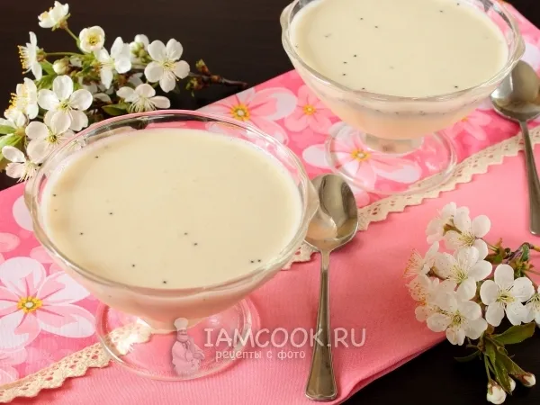 Фото блюда: Десерт маковый на сметане