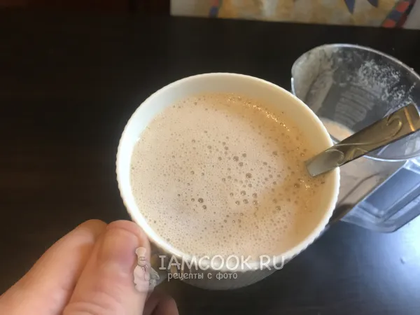 Фото блюда: Смузи из семян льна с яблоками, финиками и терном