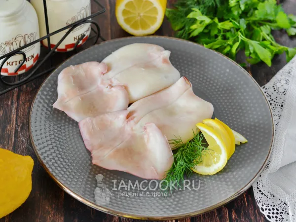 Фото блюда: Кальмары в пароварке