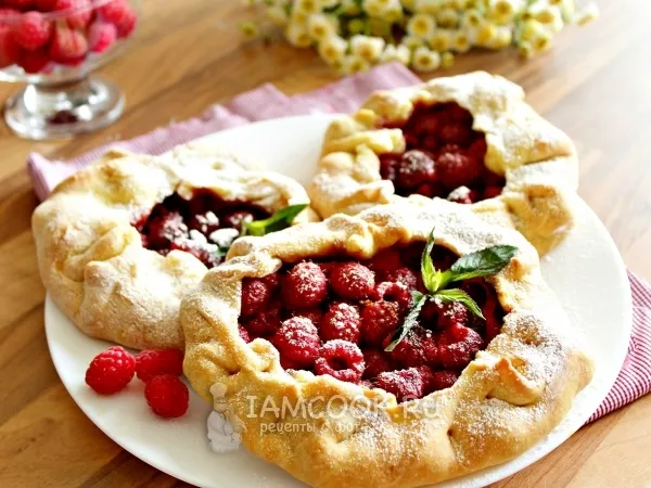 Фото готового блюда: Мини галеты с малиной