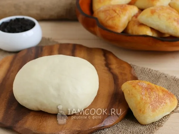 Фото блюда: Тесто для пирожков на кефире без яиц