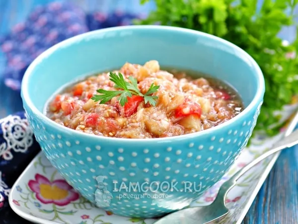 Фото блюда: «Сырая» икра из баклажанов