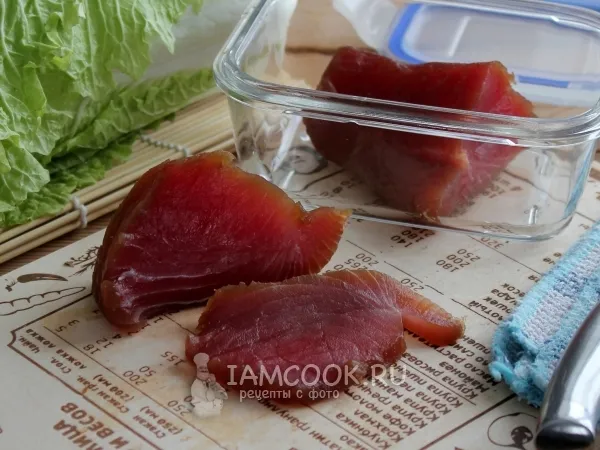 Фото готового блюда: Тунец маринованный