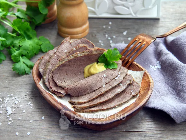 Фото готового блюда: Говядина в горчичном соусе