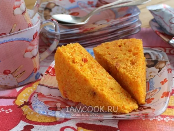 Фото готового блюда: Морковная запеканка в мультиварке