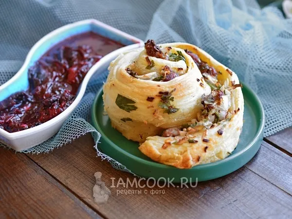 Фото готового блюда: Самса «Улитка»