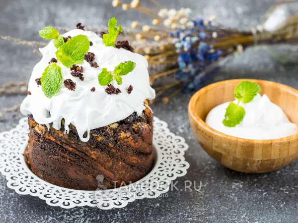 Фото блюда: Глазурь для кулича, которая не крошится