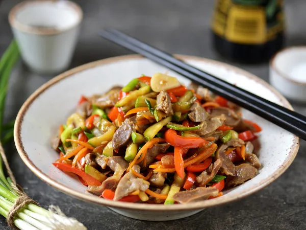 Фото готового блюда: Куриные желудки по-китайски