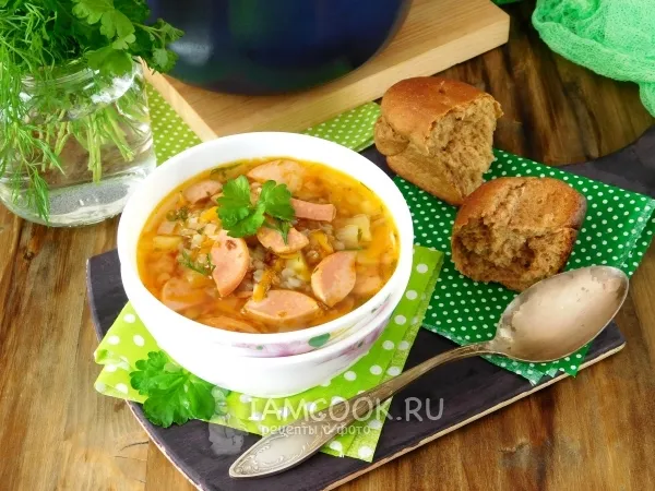 Фото готового блюда: Шахтерский суп с гречкой