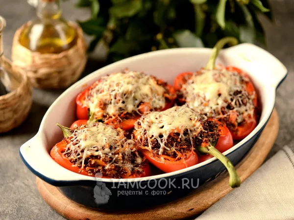 Фото блюда: Перцы, фаршированные киноа