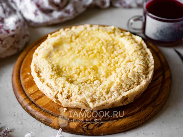 Фото блюда: Насыпной пирог с творогом в мультиварке