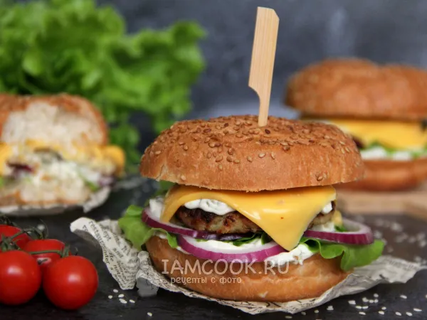 Фото готового блюда: Фишбургер