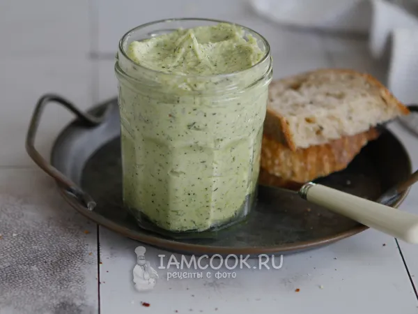 Фото блюда: Кабачки с плавленым сыром и чесноком