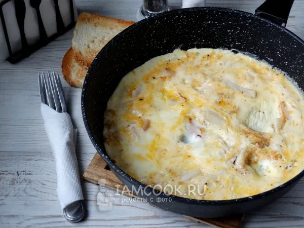 Фото блюда: Омлет с кальмаром